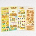 [수바코] 곰돌이 스티커 4종 스티커 팩 세트 생일 튤립 폴꾸 핸드폰 꾸미기 다꾸스티커