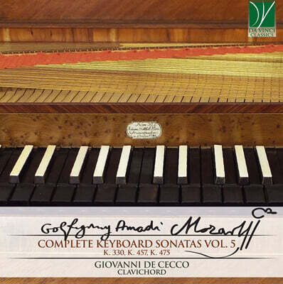 Giovanni De Cecco 모차르트: 건반 소나타 5집 (Mozart: Complete Keyboard Sonatas Vol. 5)