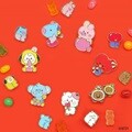 베이비 BT21 피규어 젤리 핀 뱃지