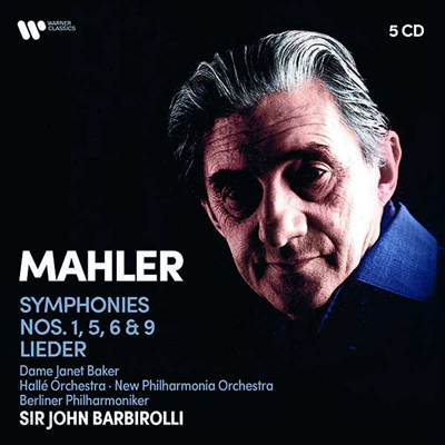 말러: 교향곡 1, 5, 6, 9번 &amp; 가곡집 (Mahler: Symphonies Nos. 1, 5, 6, 9 &amp; Lieder) (5CD Boxset) - John Barbirolli