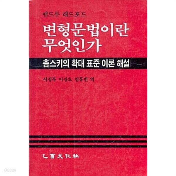 변형문법이란 무엇인가 - 촘스키의 확대표준이론 해설