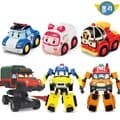 [ROI TOYS] 로보카폴리 변신로봇 4인치 3종세트(포처,마크,버키)+달려라 구조대세트