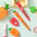 당근 딸기 모양 미니 커터칼 2type [택배 언박싱 칼 귀여운 휴대용 문구 사무용 택배뜯는칼]