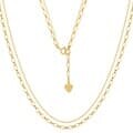 [니지쥬얼리] 14K GOLD 슬리밍 투라인 목걸이