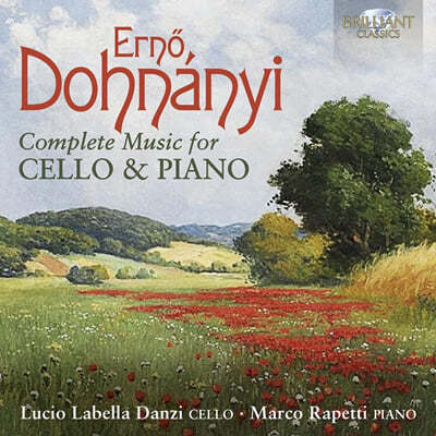 Lucio Labella Danzi / Marco Rapetti 도흐나니: 첼로와 피아노를 위한 작품 전곡 (Dohnanyi: Complete Music For Cello and Piano) 