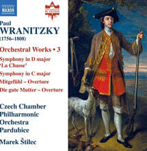 Marek Stilec 폴 브라니츠키: 관현악 작품 3집 (Paul Wranitzky: Orchestral Works Vol. 3)