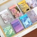 빈티지 다꾸 스티커 팩 세트 북 50매 [6종 인스타 감성 사진 포토 풍경 미니 사각 다이어리 스티커북]