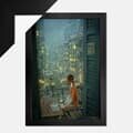 1000피스 직소퍼즐 현현-WHITE DAY + 우드블랙 액자