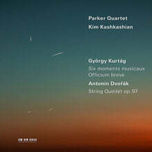 Parker Quartet / Kim Kashkashian 죄르지 쿠르탁: 6개의 악흥의 순간 / 드보르작: 현악 오중주 3번 외 (Gyorgy Kurtag: Six Moments musicaux Op.44 / Dvorak: String Quintet Op.97)