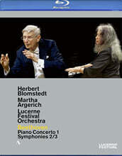 Martha Argerich / Herbert Blomstedt 베토벤: 피아노 협주곡 1번, 교향곡 2, 3번 - 2020년 루체른 페스티벌 실황 [블루레이]