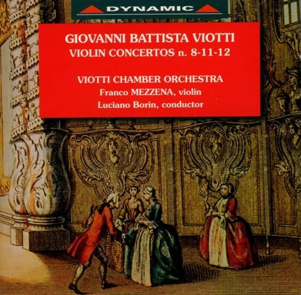 Viotti : Violin Concertos N. 8 , 11 ,12 - Mezzena (Austria발매)
