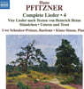 Uwe Schenker-Primus / Klaus Simon 한스 피츠너: 가곡 전곡 4집 (Hans Pfitzner: Complete Lieder Vol. 4)
