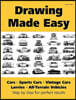 Drawing Made Easy: Cars, Lorries, Sports Cars, Vintage Cars, All-Terrain Vehicles
