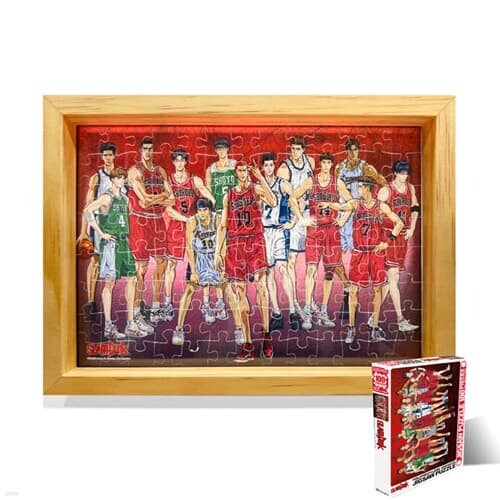 100피스 글래스퍼즐 슬램덩크 인터하이스쿨 액자포함