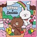 라인 프렌즈 스위츠 (캔버스) 보석십자수 25x25