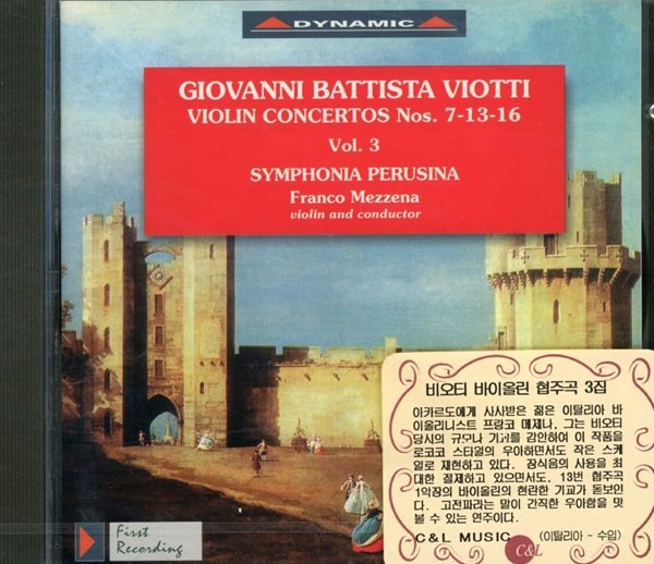프랑코 메지나 - Franco Mezzena - Giovanni Battista Viotti Violin Concertos Nos.7,13,16 [미개봉] [E.U발매]