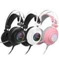 ABKO N550 ENC 가상 7.1 RGB 진동 헤드셋 (핑크)