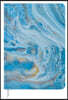 Stone Paper Ascas Blue Blank Notebook