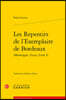 Les Repentirs de l'Exemplaire de Bordeaux ((Montaigne, Essais, Livre I)