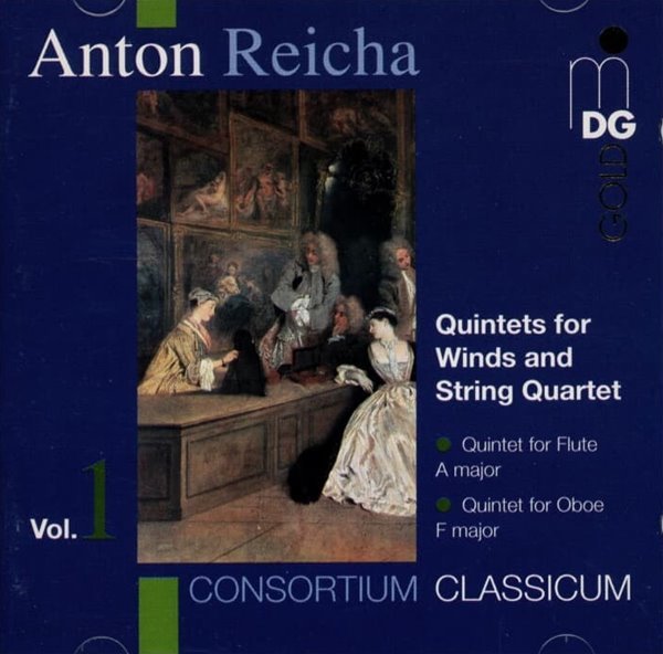 Anton Reicha : Quintets For Winds And String Quartet Vol.1  - Consortium Classicum  (gold cd) (독일발매)