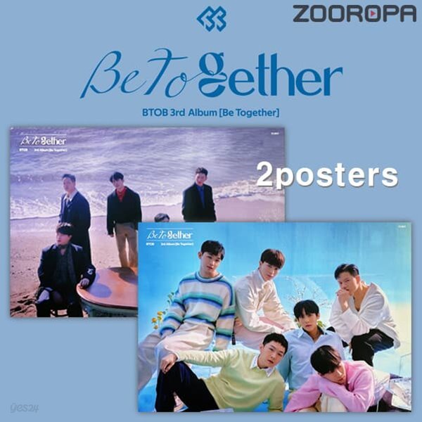 [새상품/2포스터] 비투비 BTOB 3집 Be Together (브로마이드2장+지관통)