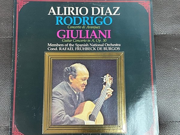 [LP] 알리리오 디아즈 - Alirio Diaz  - Rodrigo Concerto , Giuliani Concerto Per Chitarra Op.30 LP [U.K반]