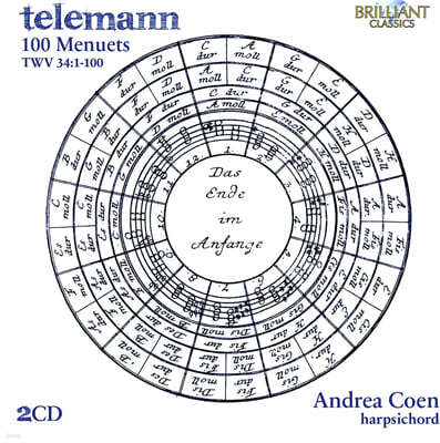 Andrea Coen 텔레만: 100곡의 미뉴에트 (Telemann: 100 Menuets TWV 34:1-100)