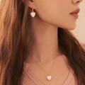 하트 골드 에폭시 S2 귀걸이 목걸이 세트