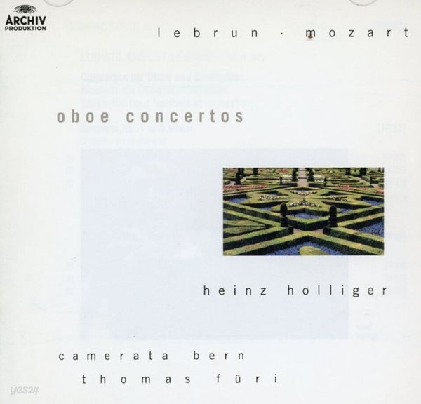 하인츠 홀리거 - Heinz Holliger - Lebrun Mozart Oboe Concertos 2Cds [E.U발매]