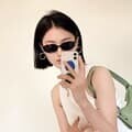 인싸 캣아이 미노이 선글라스 [커트코베인 힙한 웃긴 타원형 레트로 뿔테 블랙선글라스 안경]