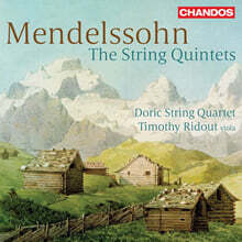 Doric String Quartet / Timothy Ridout 멘델스존: 현악 오중주 1, 2번 (Mendelssohn: String Quintets Op.18, Op.87)