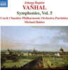 Michael Halasz 요한 밥티스트 반할: 교향곡 전곡 작품 5집 (Johann Baptist Vanhal: Symphonies, Vol. 5)