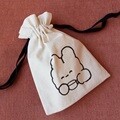 커피한잔의 여유 캐릭터 에코 스트링 파우치 주머니