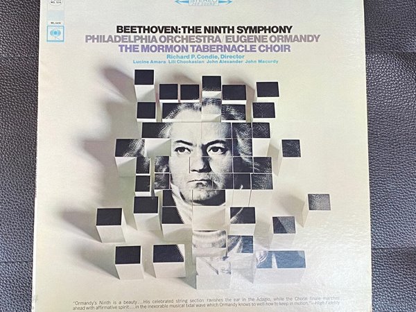 [LP] 유진 오르먼디 - Eugene Ormandy - Beethoven The Ninth Symphony LP [U.S반]