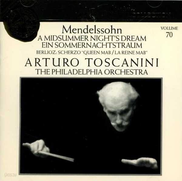 Mendelssohn : A Midsummer Night&#39;s , &quot;Queen Mab&quot; -  토스카니니 (Arturo Toscanini)  (US발매)