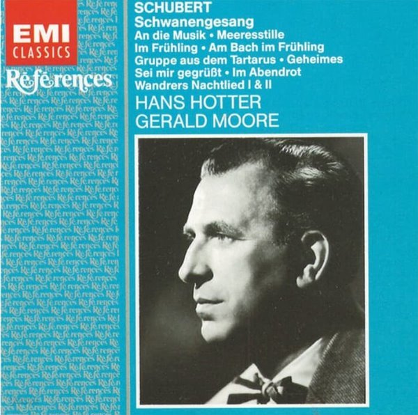 Schubert : Schwanengesang (백조의 노래 외 ) - 호터 (Hans Hotter),제럴드 무어 (Gerald Moore)  (Holland발매)