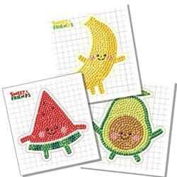 스윗 프렌즈 (3종) 스티커 보석십자수 10x11