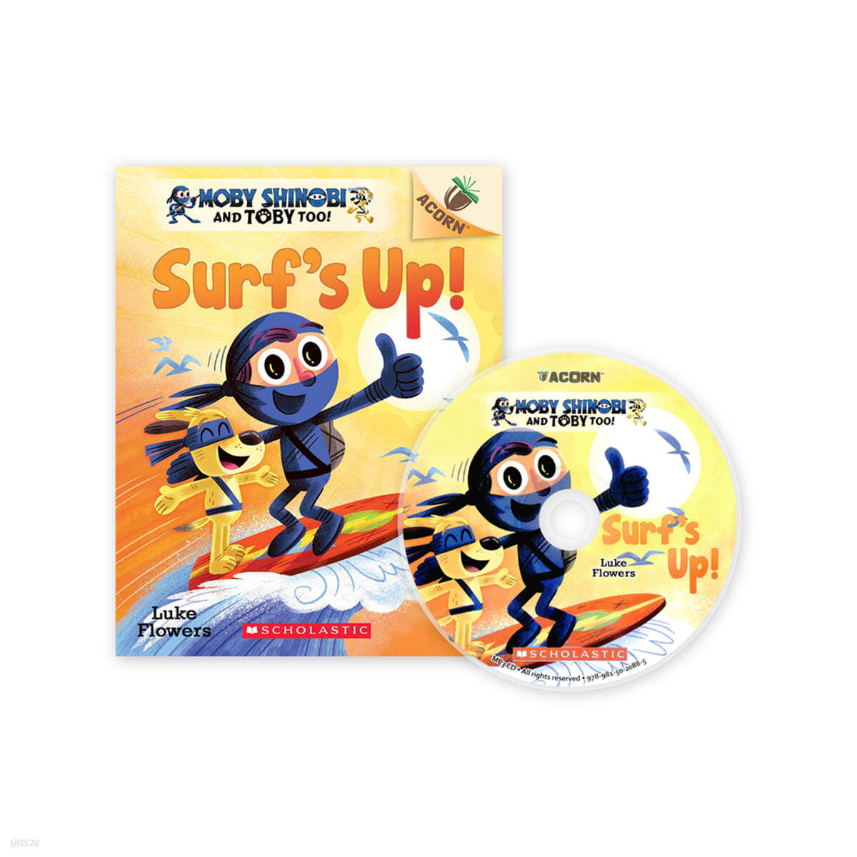 Moby Shinobi and Toby, Too! #1: Surf&#39;s Up! (CD &amp; StoryPlus)