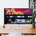 삼성전자 스마트모니터 M7 S32BM701 화이트 UHD 4K 80cm C-Type 4ms Youtube 넷플릭스  덱스 미러링 에어플레이