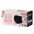 국내생산 3중필터 깨끗한마스크 덴탈 블랙 100매