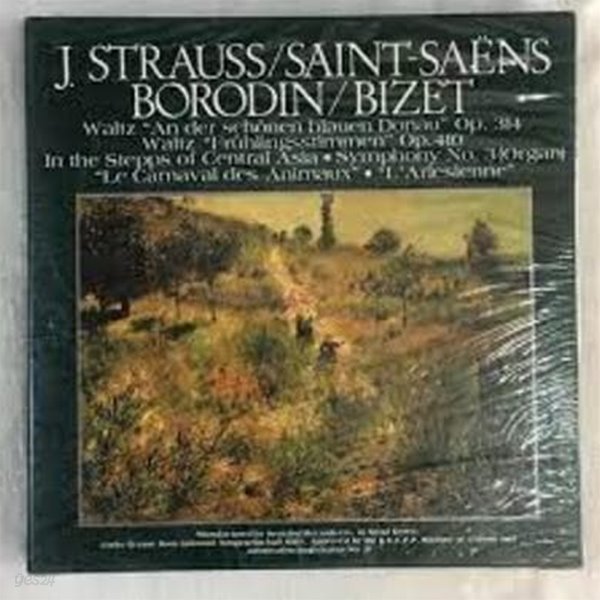 J. STAUSS/SAINT-SAENS/BORDIN/BIZET (THE CLASSIC LIBRARY OF THE GREAT MASTERS) (케이스 미개봉 비닐밀봉포장 6LP)