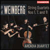 Arcadia Quartet 바인베르크: 현악 사중주 2집 - 아르카디아 콰르텟 (Weinberg: String Quartets Vol.2)