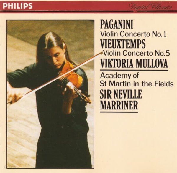 Paganini : Violin Concerto No. 5- 뮬로바 (Viktoria Mullova) ,마리너(Sir Neville Marriner)(US발매)