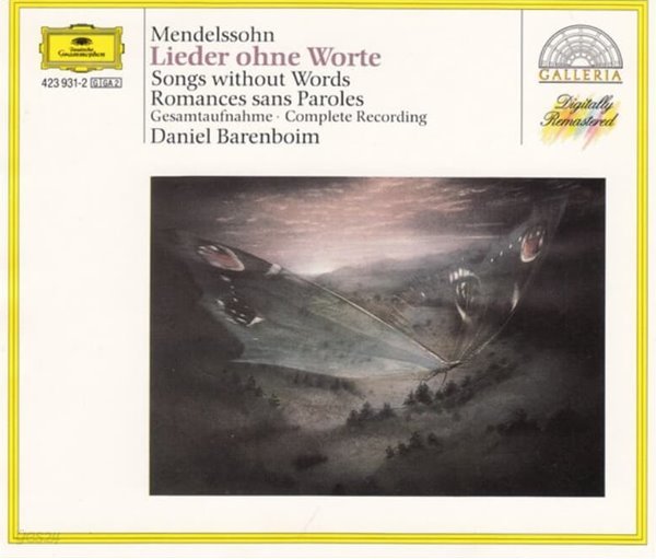 Mendelssohn : Lieder Ohne Worte (무언가)  - 다니엘 바렌보임 (Daniel Barenboim) (2cd)(US발매)