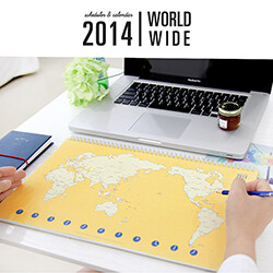 [30%할인][한정수량] 2014 월드 와이드 스케쥴러 v.6