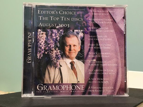 GRAMOPHONE EDITOR‘S CHOICE August 2003 / 상태 : 최상 (설명과 사진 참고)