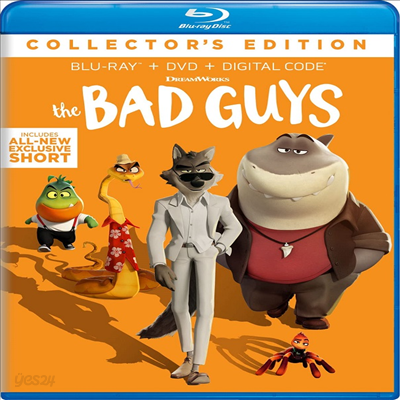 The Bad Guys (Collector&#39;s Edition) (배드 가이즈) (2022)(한글무자막)(Blu-ray + DVD)