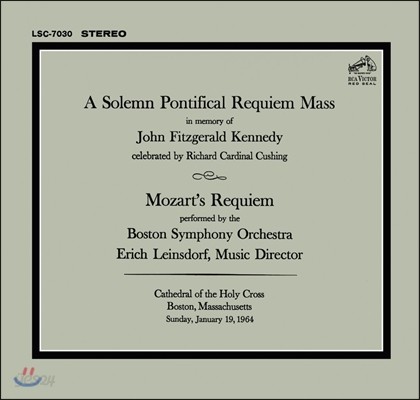 Boston Symphony Orchestra 모차르트 : 레퀴엠 (케네디 추모 공연 최초 CD화) - 라인스도르프