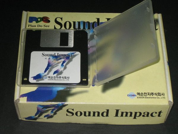 Sound Impact 엑슨전자주식회사 사운드임펙트 Disk1,,, 3.5인치 플로피디스켓