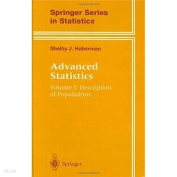 Advanced Statistics: Description of Populations (Hardcover, 1996) 